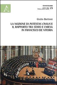 La nozione di potestas civilis e il rapporto tra Stato e Chiesa in Francisco de Vitoria - Giulio Battioni - copertina