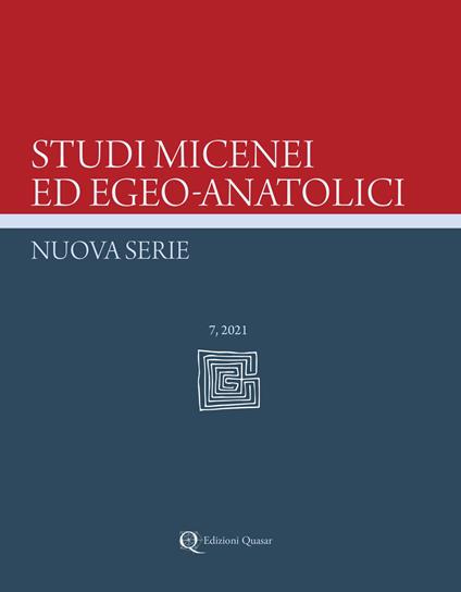 Studi micenei ed egeo-anatolici. Nuova serie (2021). Nuova ediz.. Vol. 7 - copertina