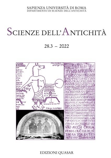 Scienze dell'antichità. Storia, archeologia, antropologia (2022). Vol. 28/3: Scrittura epigrafica e sacro in Italia - copertina