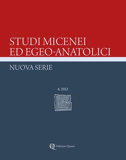 Studi micenei ed egeo-anatolici. Nuova serie (2022). Vol. 8 - copertina
