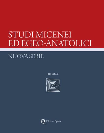 Studi micenei ed egeo-anatolici. Nuova serie (2024). Vol. 10 - copertina