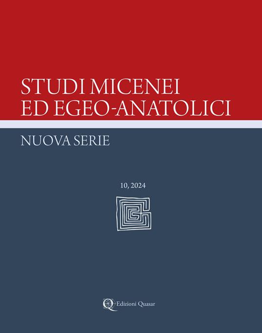 Studi micenei ed egeo-anatolici. Nuova serie (2024). Vol. 10 - copertina