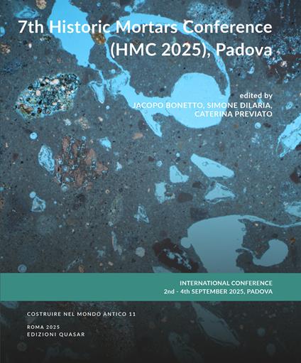 7th Historic Mortars Conference (HMC 2025), Padova - copertina
