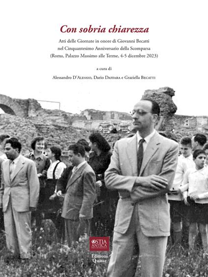 Giornate in onore di Giovanni Becatti nel cinquantesimo anniversario della scomparsa (Roma, Palazzo Massimo alle Terme, 4-5 dicembre 2023) - copertina