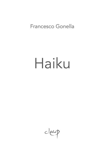 Haiku - Francesco Gonella - copertina