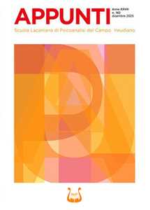 Libro Appunti. Scuola lacaniana di psicoanalisi del campo freudiano (2025). Vol. 163: Dicembre 