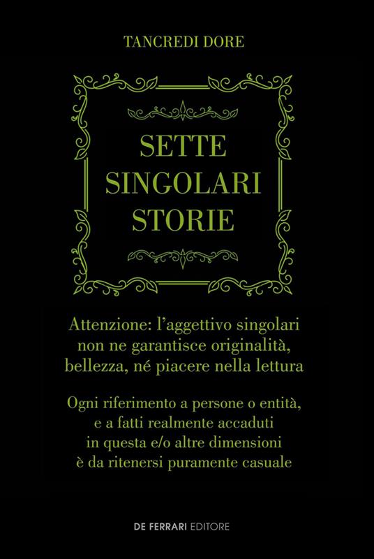 Sette singolari storie - Tancredi Dore - copertina