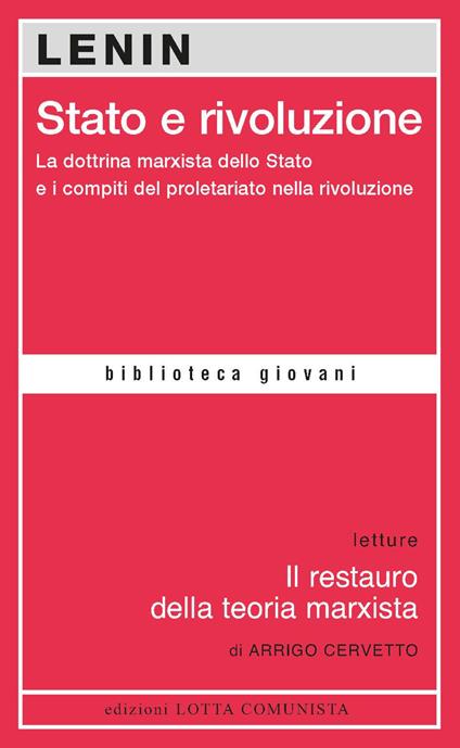 Stato e rivoluzione - Lenin - copertina