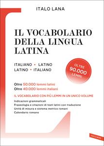 Libro Il vocabolario della lingua latina Italo Lana