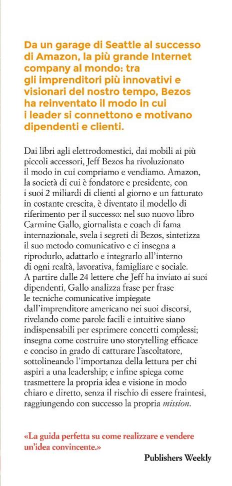 Vendere come Jeff Bezos. Capire e applicare le strategie comunicative che hanno fatto di Amazon la più grande società di commercio dell'era digitale - Carmine Gallo - 4