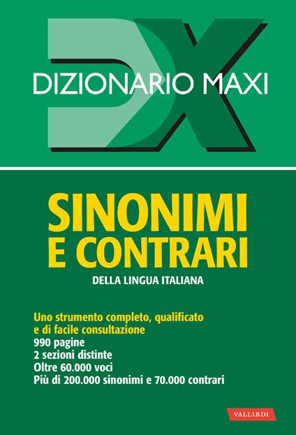 Dizionario sinonimi e contrari della lingua italiana - Laura Craici - copertina