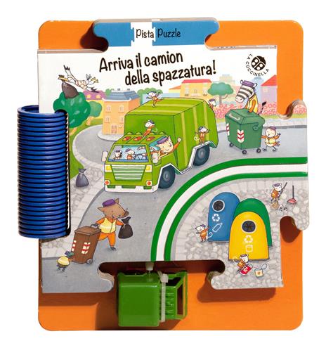 Arriva il camion della spazzatura! Con gadget - Donata Montanari - copertina