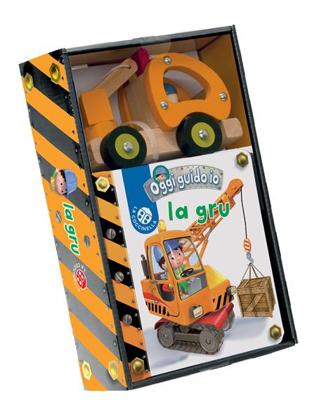 La gru. Blu oggi guido io. Cofanetto Leggo e gioco. Ediz. a colori. Con gadget - Nathalie Bélineau,Emilie Beaumont - copertina