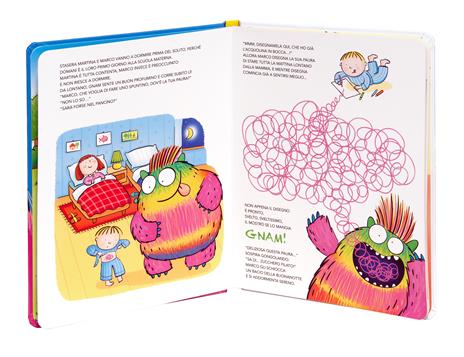 Gnam, il mostro mangiapaure. Ediz. a colori. Con peluche - Febe Sillani - 5