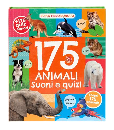 175 animali. Suoni e quiz! Ediz. a colori - copertina