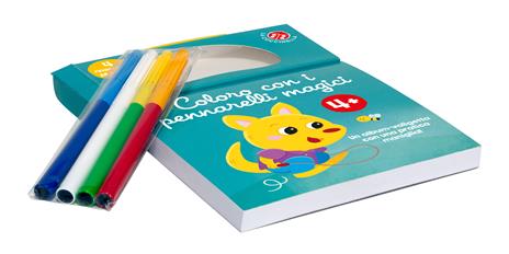 Coloro con i pennarelli magici 4+. Album azzurro. Con pennarelli - 2