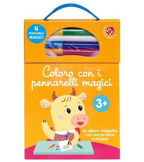 Coloro con i pennarelli magici 3+. Ediz. illustrata. Con pennarelli - copertina