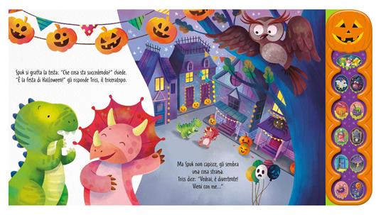 La dinofesta di Halloween. Un libro sonoro. Ediz. a colori - 3