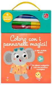 Coloro con i pennarelli magici 3+. Album rosso. Ediz. illustrata. Con pennarelli
