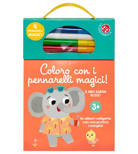 Coloro con i pennarelli magici 3+. Album rosso. Ediz. illustrata. Con pennarelli - 2