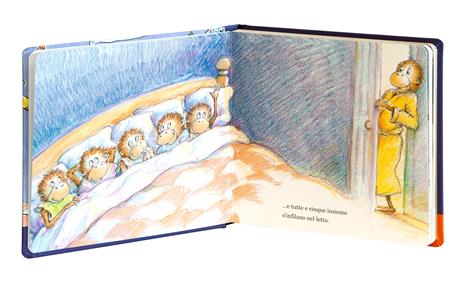 Cinque scimmiette saltano sul letto. Ediz. illustrata - 3