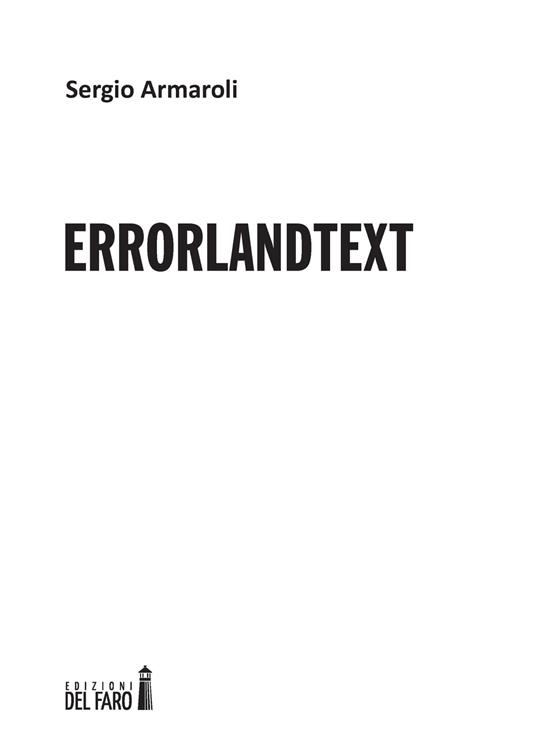 Errorlandtext - Sergio Armaroli - copertina