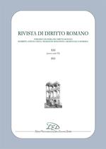 Rivista di diritto romano. Nuova Serie (2021). Vol. 21