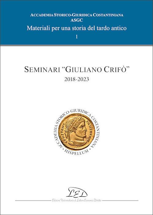 Seminari «Giuliano Crifò» 2018-2023 - copertina