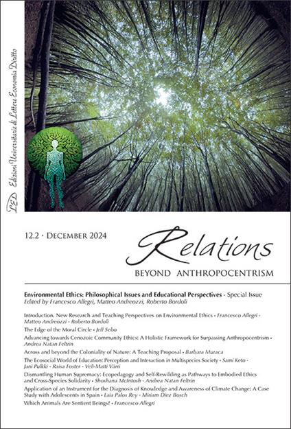 Relations. Beyond anthropocentrism (2024). Vol. 12-2: Environmental Ethics: Philosophical Issues and Educational Perspectives. Special issue - copertina