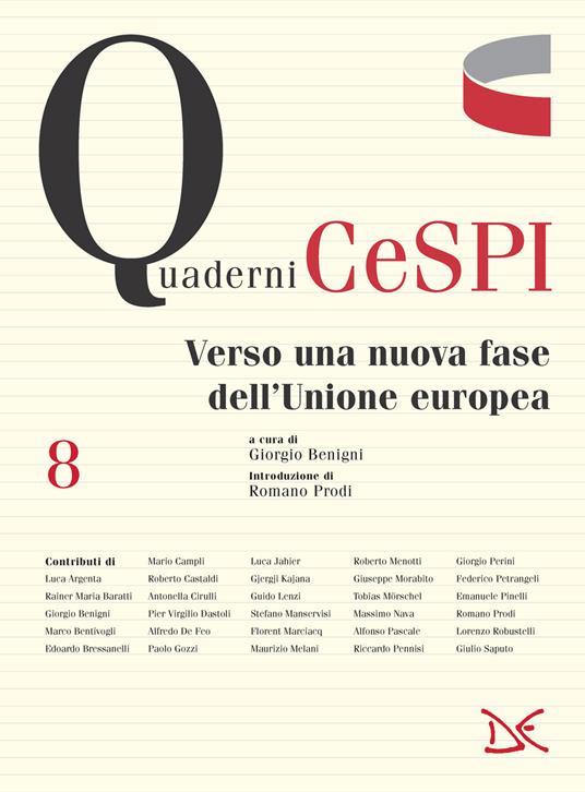 Verso una nuova fase dell'Unione Europea - copertina