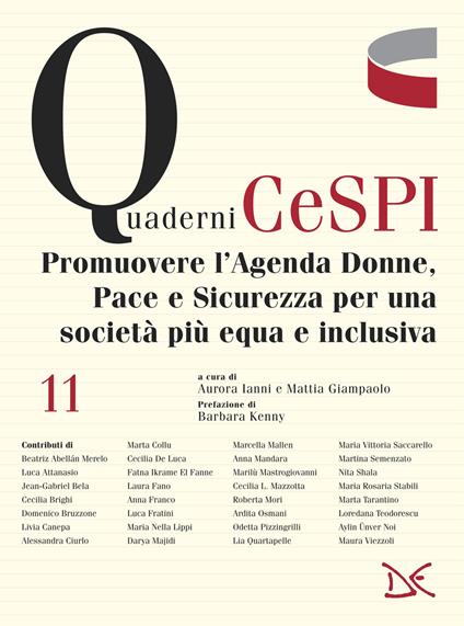 Promuovere l'agenda donne, pace e sicurezza per per una società più equa e inclusiva - copertina