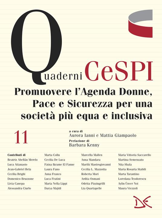 Promuovere l'agenda donne, pace e sicurezza per per una società più equa e inclusiva - copertina