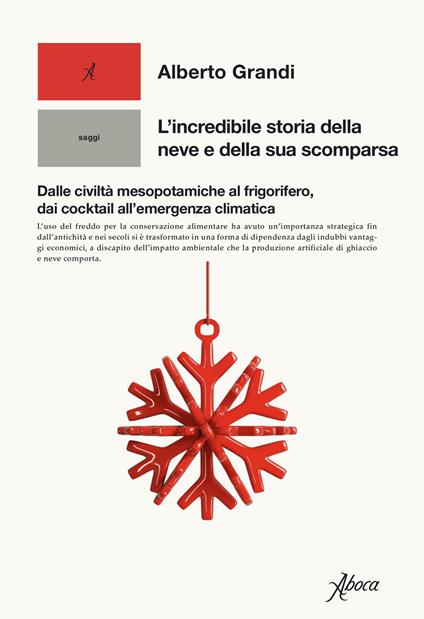 L'incredibile storia della neve e della sua scomparsa. Dalle civiltà mesopotamiche al frigorifero, dai cocktail all'emergenza climatica - Alberto Grandi - copertina