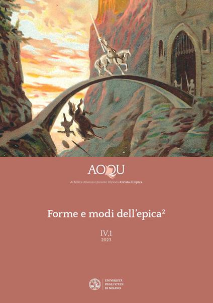 AOQU. Achilles Orlando Quixote Ulysses. Rivista di epica (2023). Vol. 2: Forme e modi dell'epica - copertina