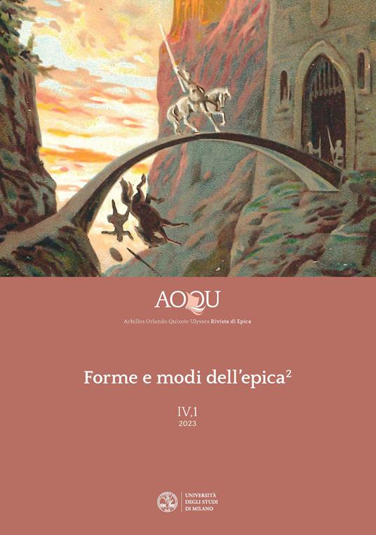 AOQU. Achilles Orlando Quixote Ulysses. Rivista di epica (2023). Vol. 2: Forme e modi dell'epica - copertina