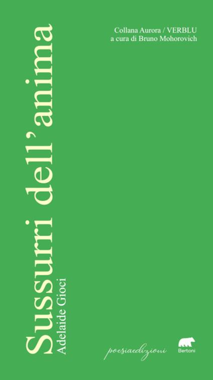 Sussurri dell'anima - Adelaide Gioci - copertina