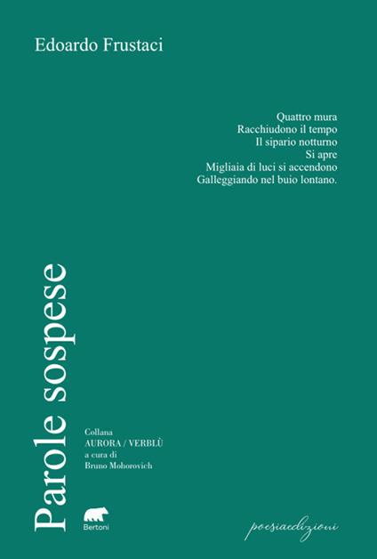 Parole sospese - Edoardo Frustaci - copertina