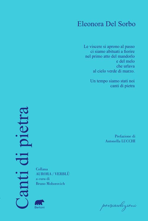 Canti di pietra - Eleonora Del Sorbo - copertina