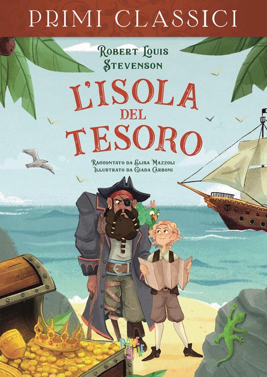 L' isola del tesoro - Robert Louis Stevenson,Elisa Mazzoli - copertina