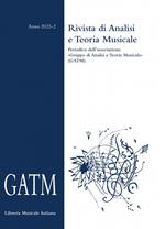 GATM. Rivista di analisi e teoria musicale (2023). Vol. 2