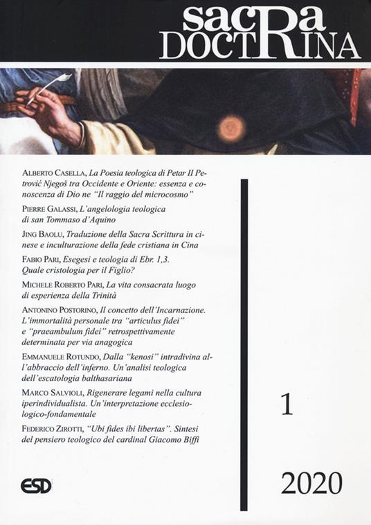 Sacra doctrina (2020). Vol. 1 - copertina