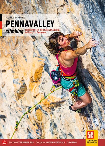 Pennavalley climbing. Falesie tra l'entroterra di Albenga e il basso Cuneese: val Neva, val Pennavaire. Ediz. tedesca - Matteo Gambaro - copertina