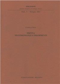 Erinna. Testimonianze e frammenti - Camillo Neri - copertina