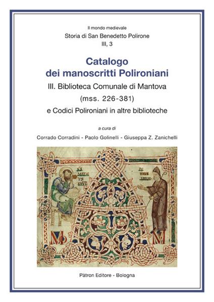 Catalogo dei manoscritti polironiani. Vol. 3: Biblioteca comunale di Mantova (Mss. 226-381) - copertina