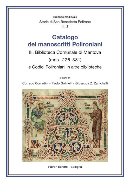 Catalogo dei manoscritti polironiani. Vol. 3: Biblioteca comunale di Mantova (Mss. 226-381) - copertina