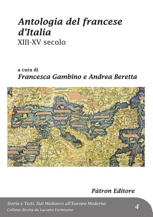 Antologia del francese d'Italia XIII-XV secolo - copertina