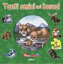Tanti amici nel bosco! Ediz. illustrata. Con 5 puzzle - copertina