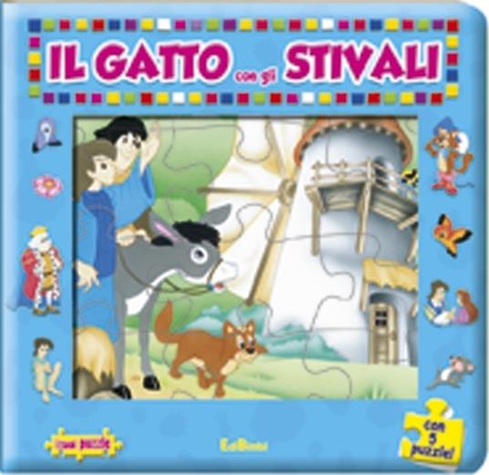 Il gatto con gli stivali. Con 5 puzzle - copertina
