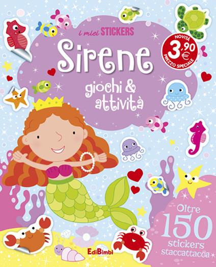 Sirene. Giochi e attività. Con adesivi - copertina