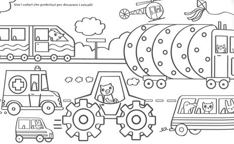 I veicoli. Gioca attacca e colora. Con adesivi. Ediz. a colori - Kathryn Selbert - 2